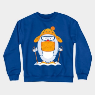 White skiing hare Crewneck Sweatshirt